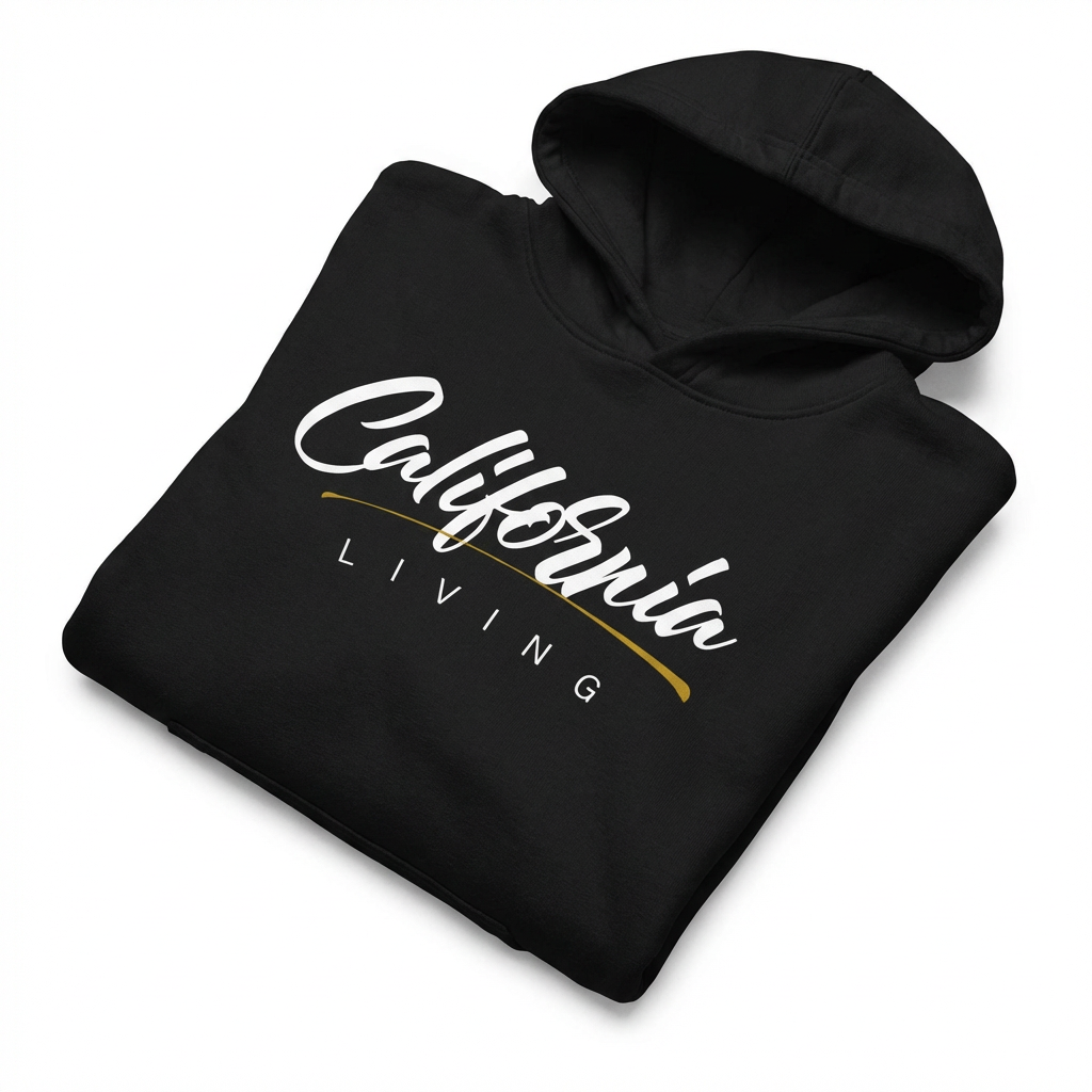 California Living Heavy Weight Hoodie in Black