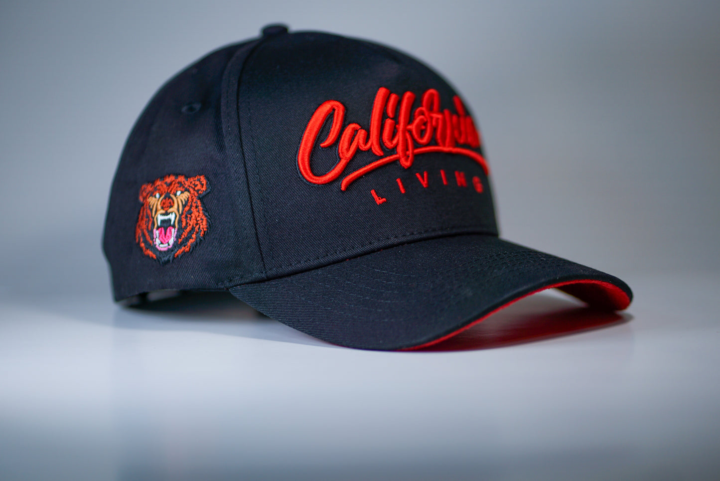 Black & Crimson Hat (FREE SHIPPING)