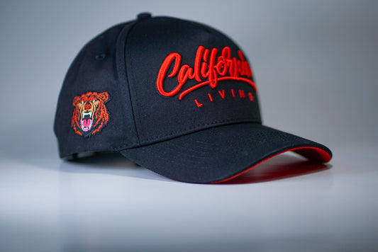 Black & Crimson Hat (FREE SHIPPING)