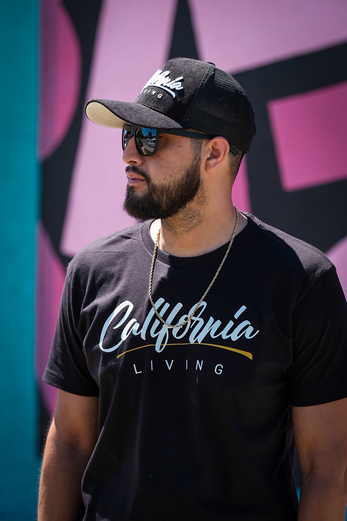 California Living black trucker hat (FREE SHIPPING)
