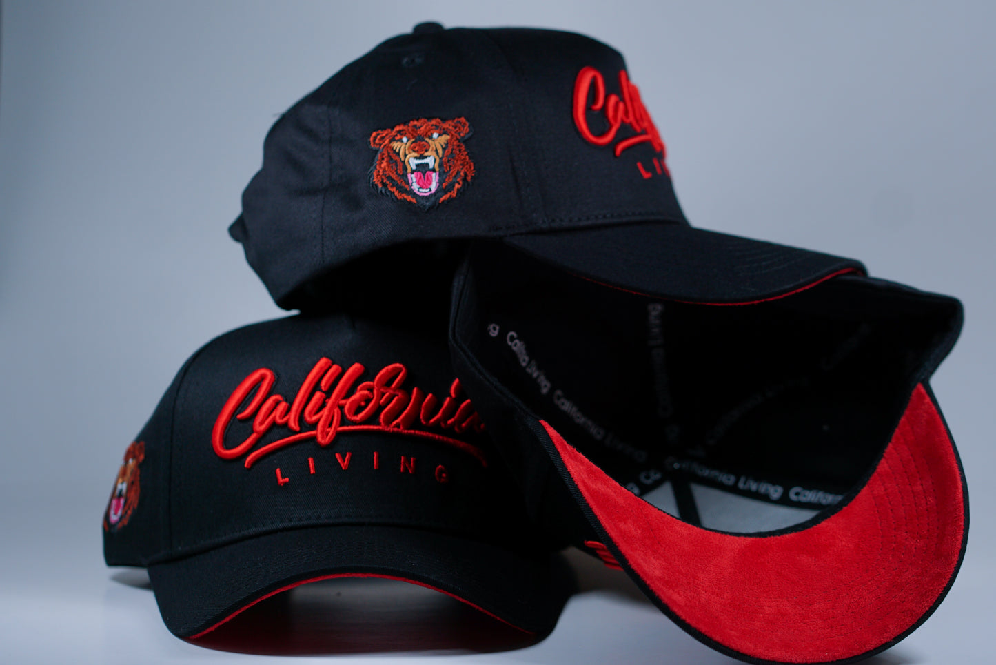 Black & Crimson Hat (FREE SHIPPING)