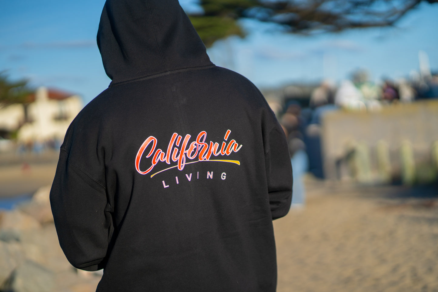 Heritage Bear Heavyweight Zip Hoodie - Midnight Black