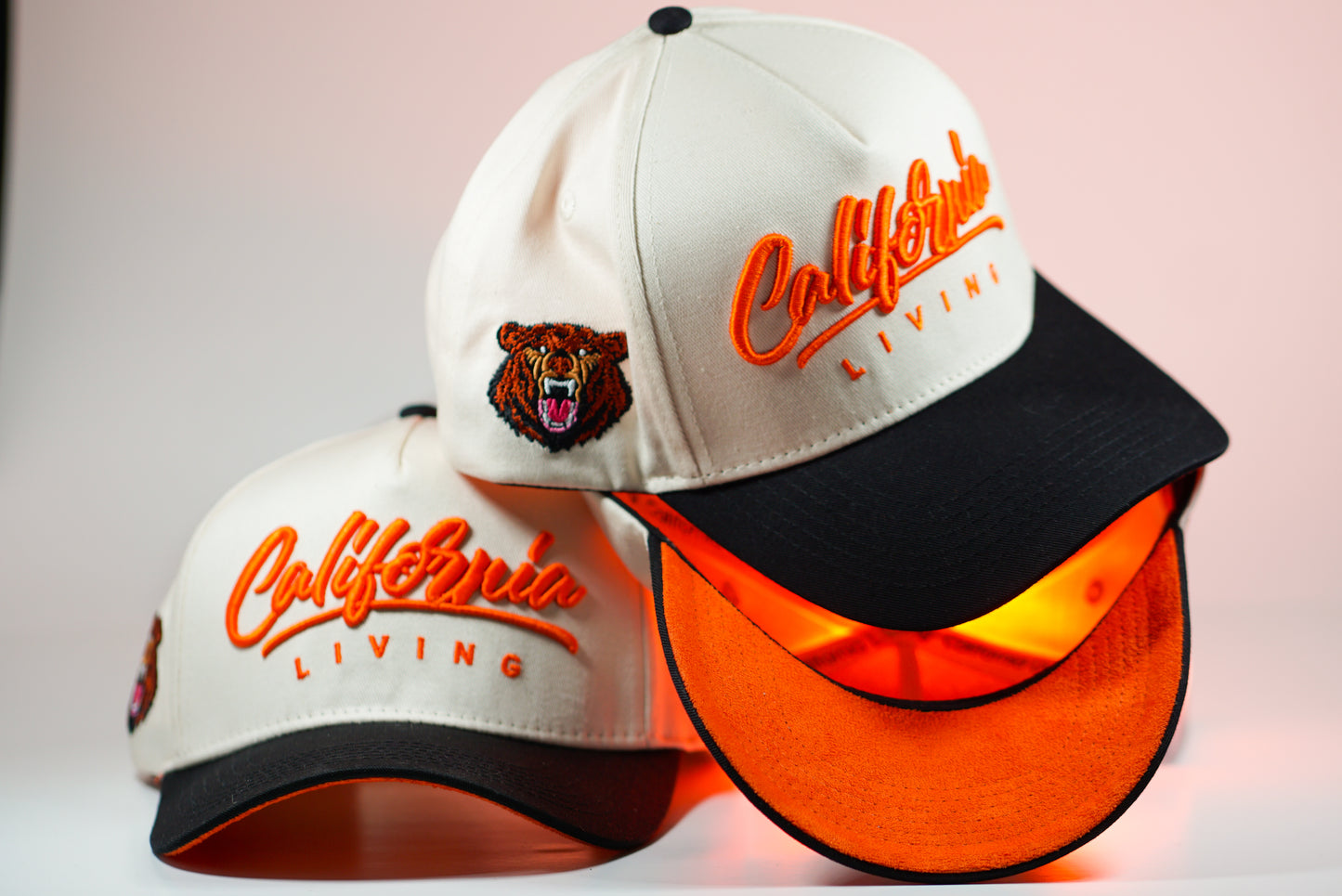 Orange & Cream Hat (FREE SHIPPING)