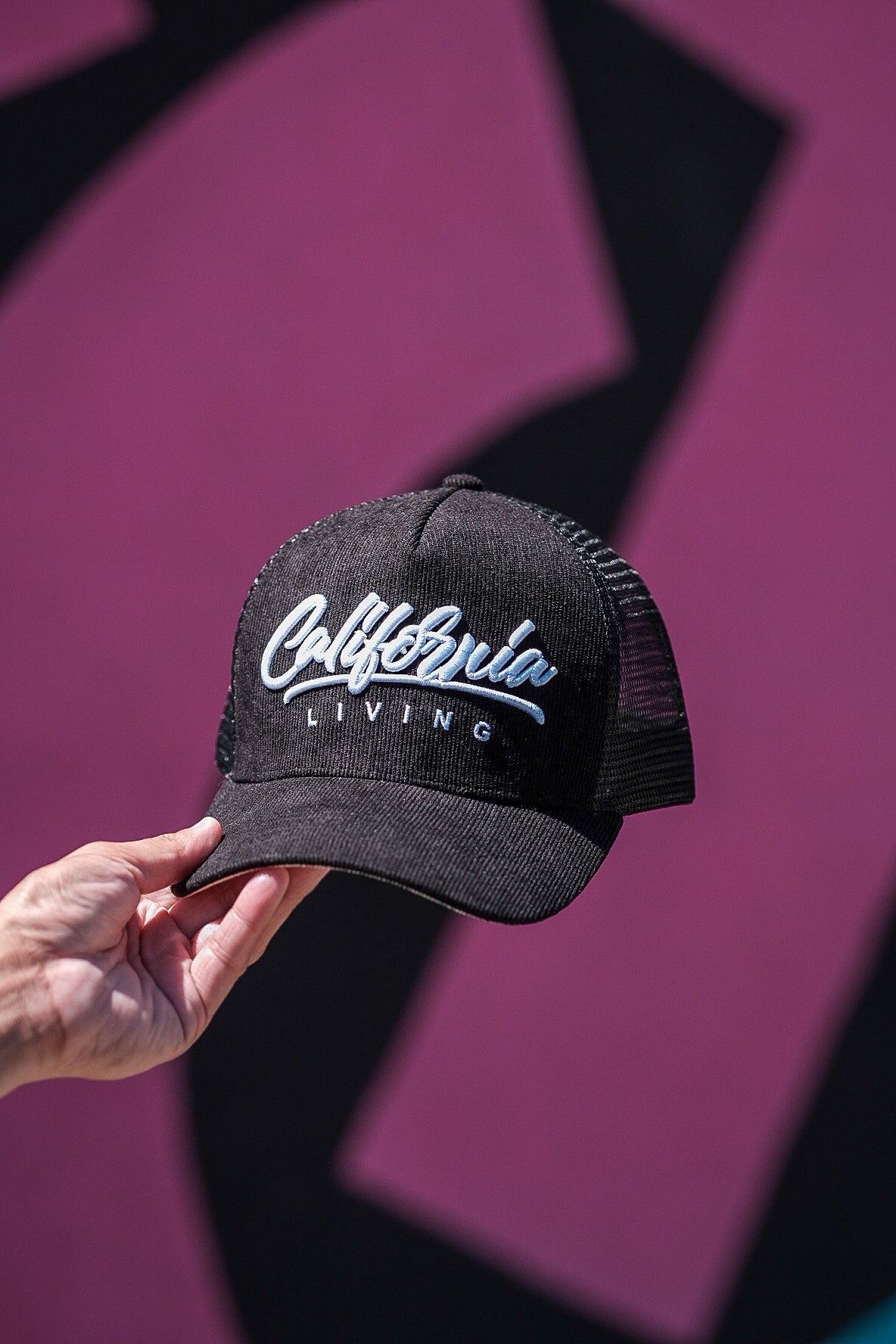 California Living black trucker hat (FREE SHIPPING)