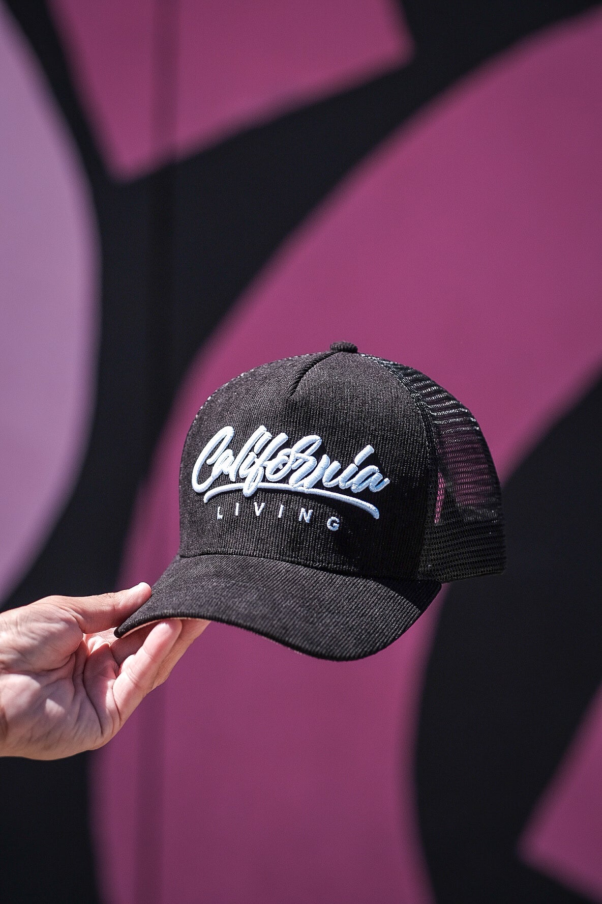 California Living black trucker hat (FREE SHIPPING)