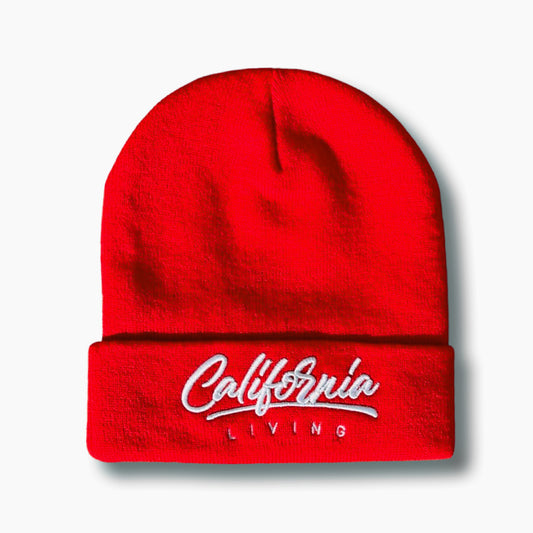 California Living beanie in red